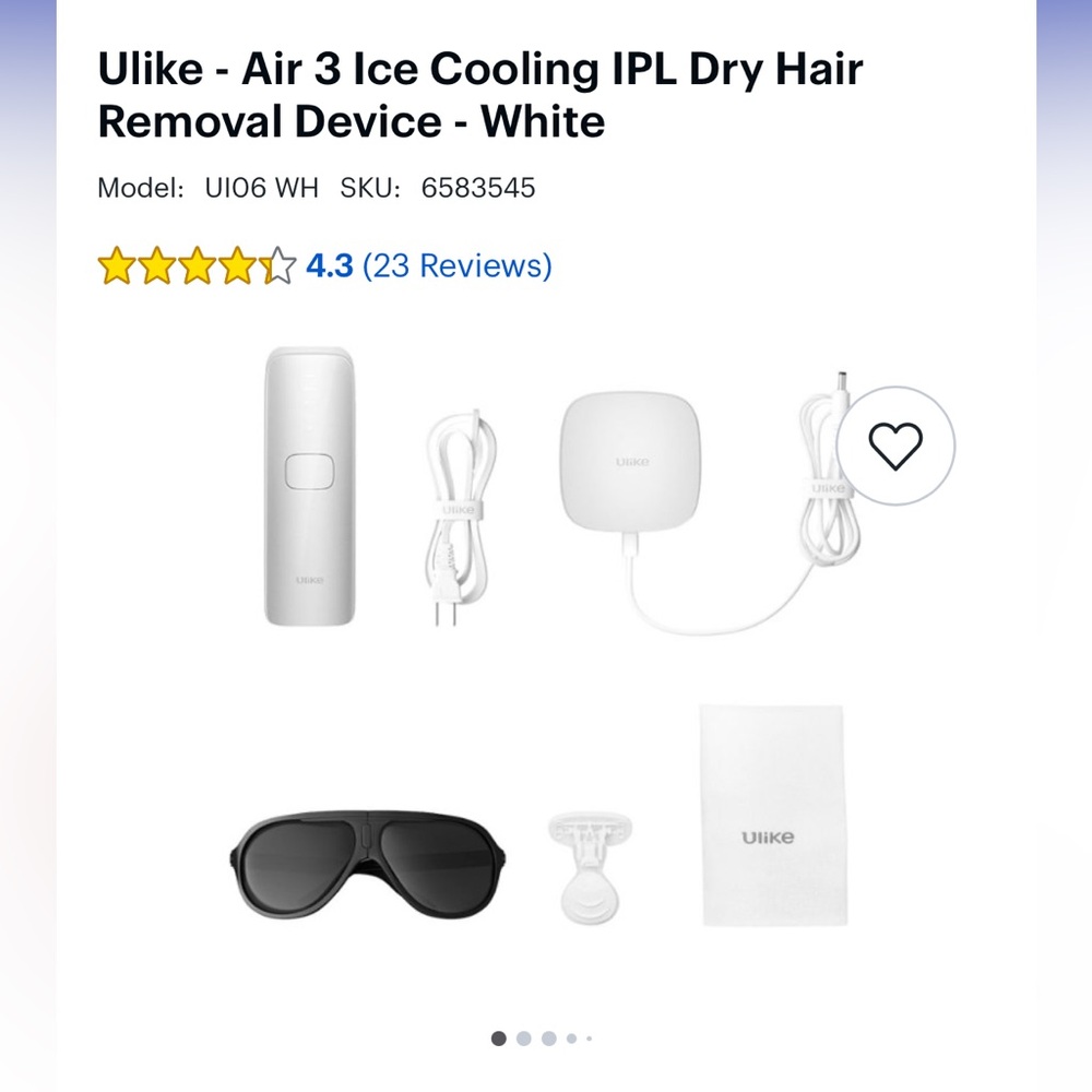 Ulike Air 3 IPL Hair Removal Device